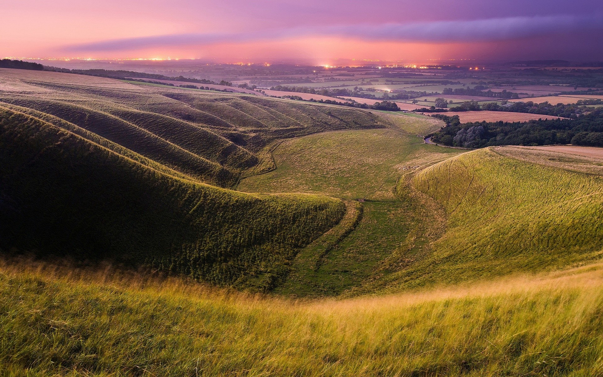 landschaft landschaft feld sonnenuntergang himmel natur bebautes land gras landwirtschaft reisen hügel im freien bauernhof dämmerung landschaft