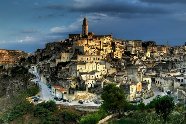 Landscape with an ancient European city