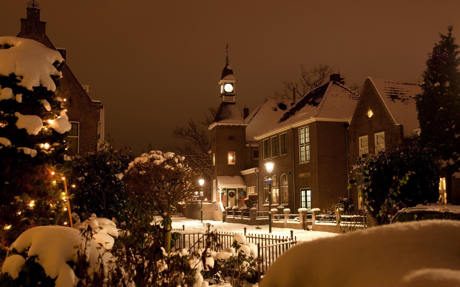 europe winter snow sunset travel architecture outdoors christmas city evening tree street light dawn church