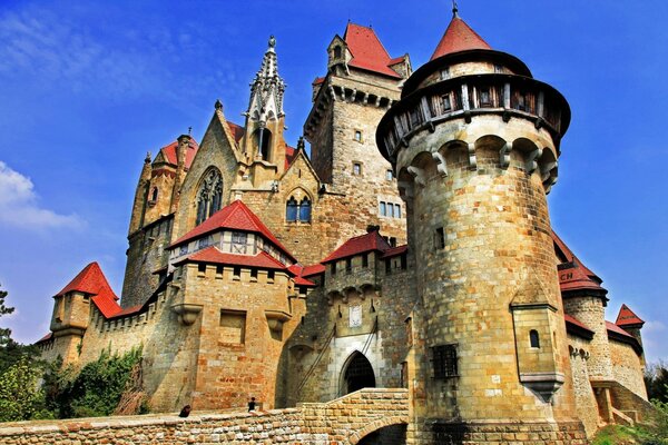 Beautiful old castle with beautiful architecture