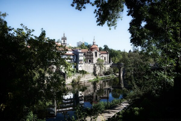 Temple on the river bank