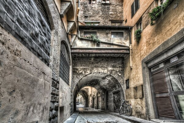 Calles de piedra de la antigua ciudad