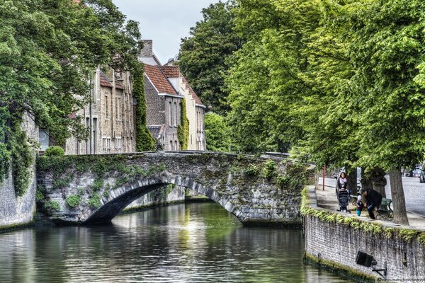 House in Europe by the river