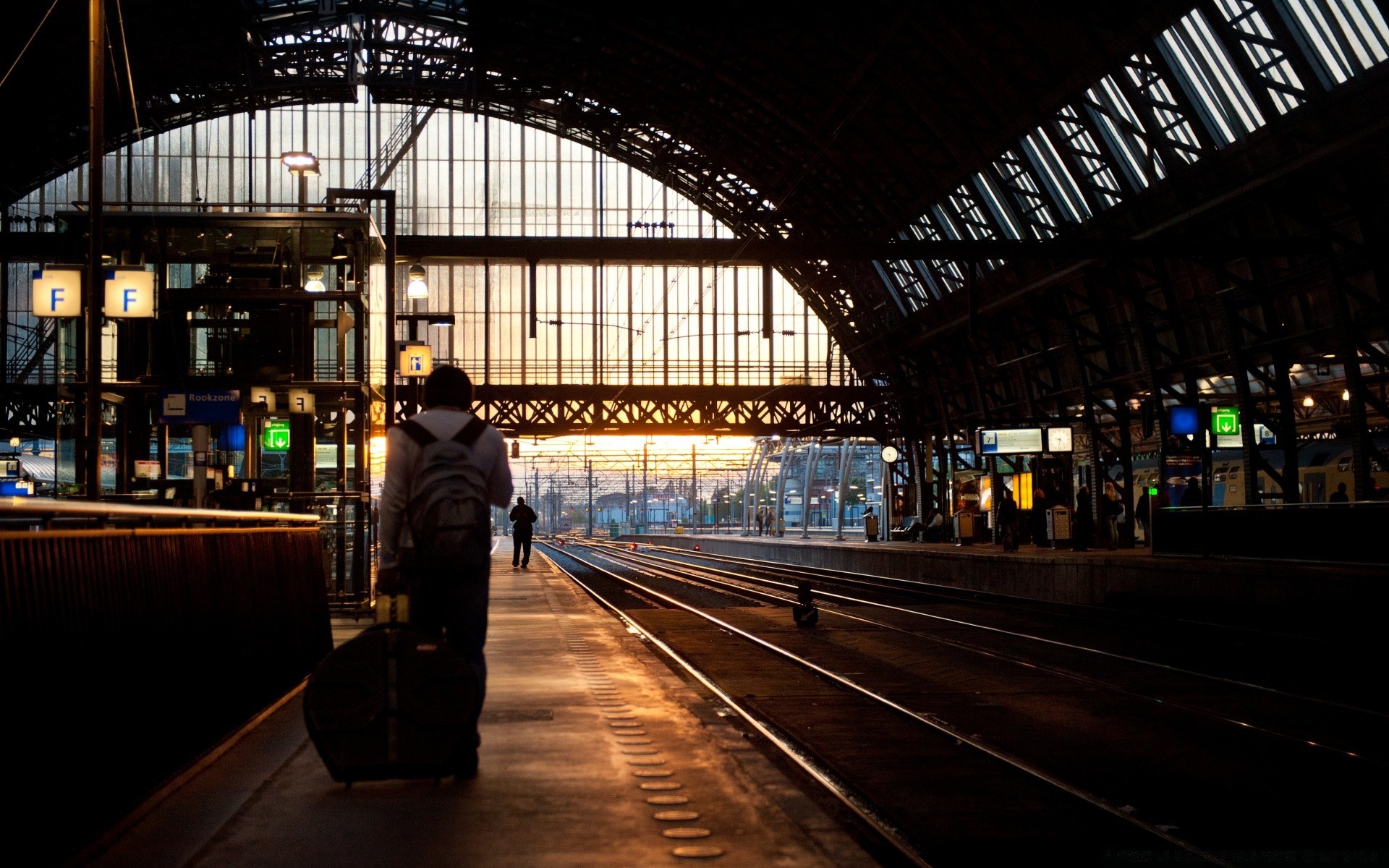 europe train railway transportation system travel tube blur city commuter illuminated vehicle architecture traffic horizontal business road light street evening