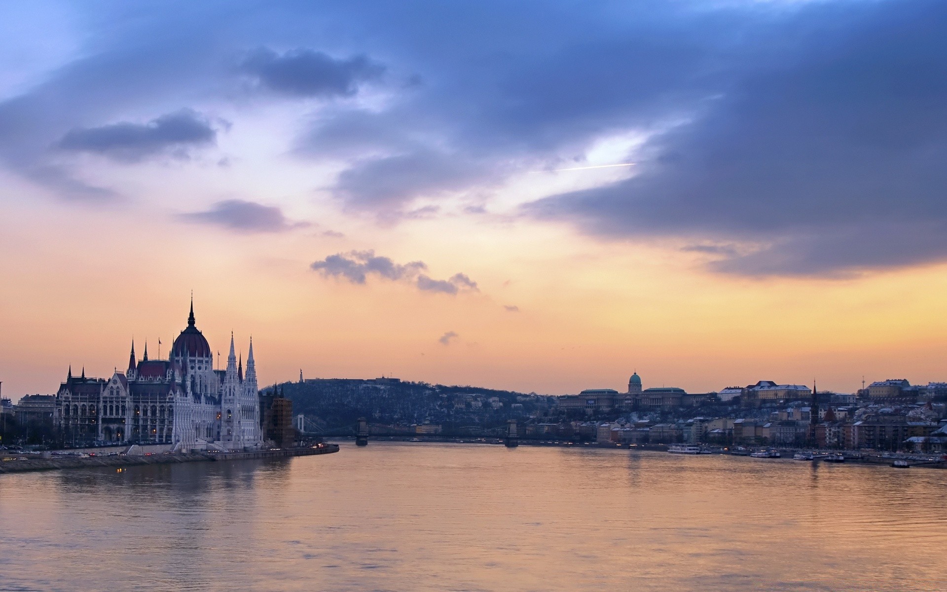 europe water architecture travel sunset river dawn city dusk outdoors sky reflection evening building