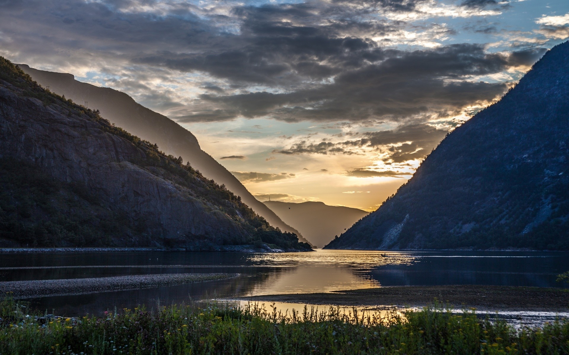 europe water landscape travel nature sky mountain outdoors sunset lake scenic dawn rock river ocean