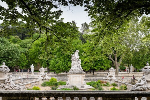 Stone sculptures in the Park of Europe