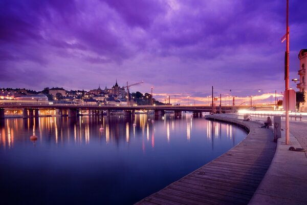 A gloomy sunset enveloped Europe