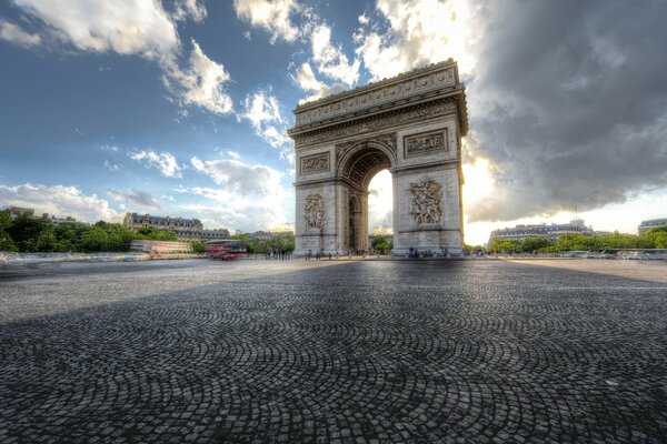 Punto de referencia de París arco del triunfo