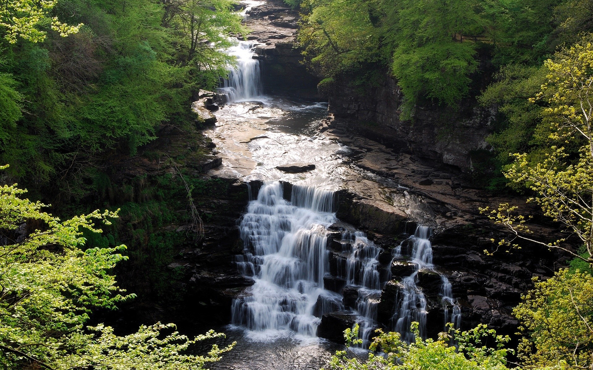 europe water waterfall wood river nature stream travel outdoors rock landscape fall leaf cascade mountain tree scenic stone creek motion