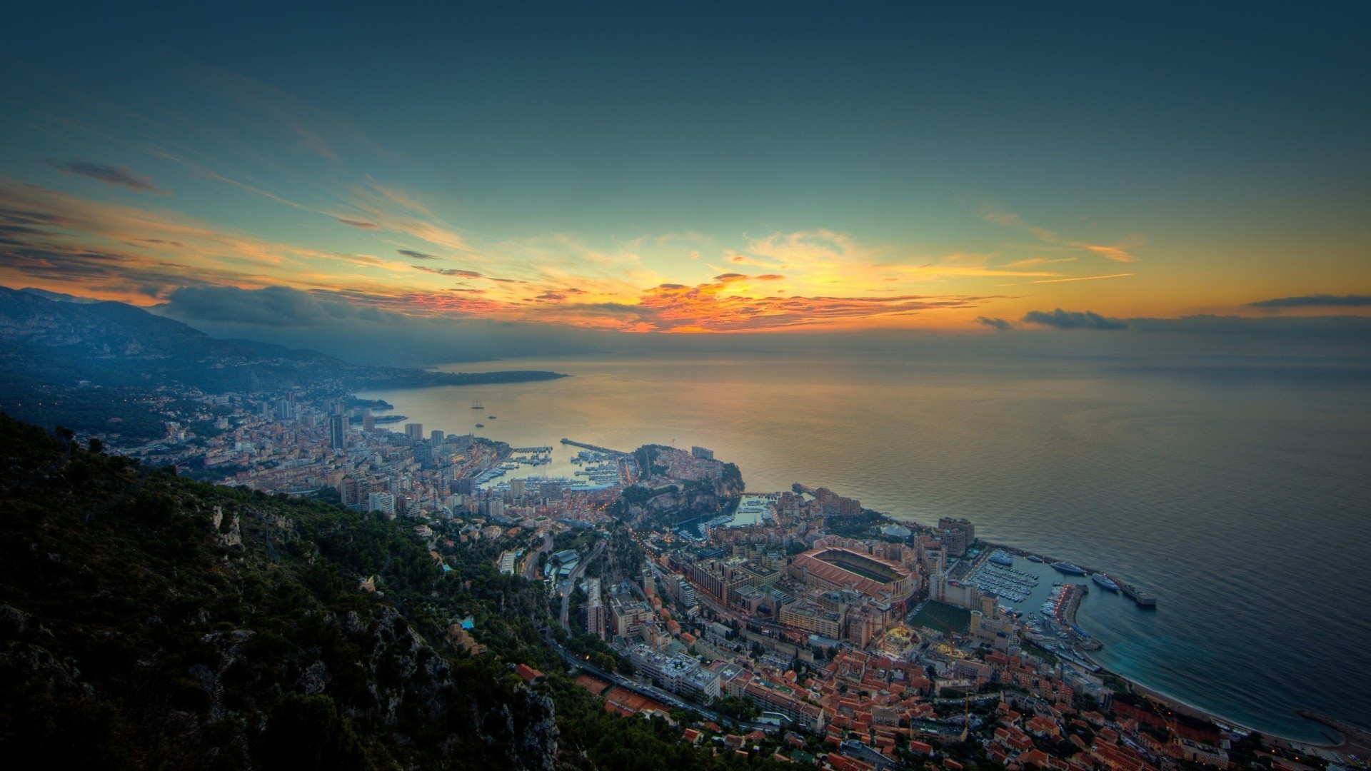 europe sunset landscape travel water evening sea dawn mountain seashore dusk sky city beach outdoors ocean