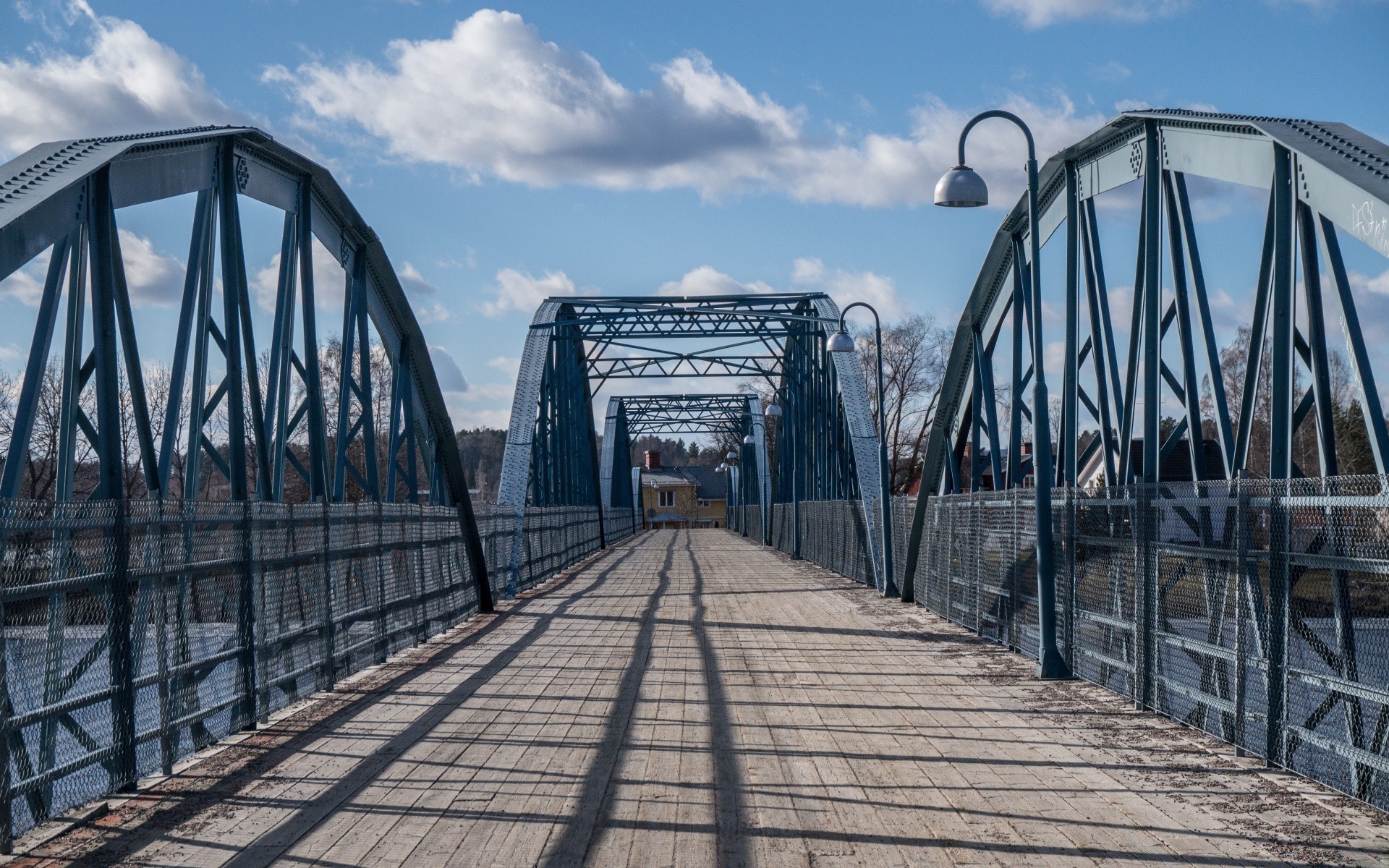 europe bridge sky steel iron construction architecture travel water railway expression