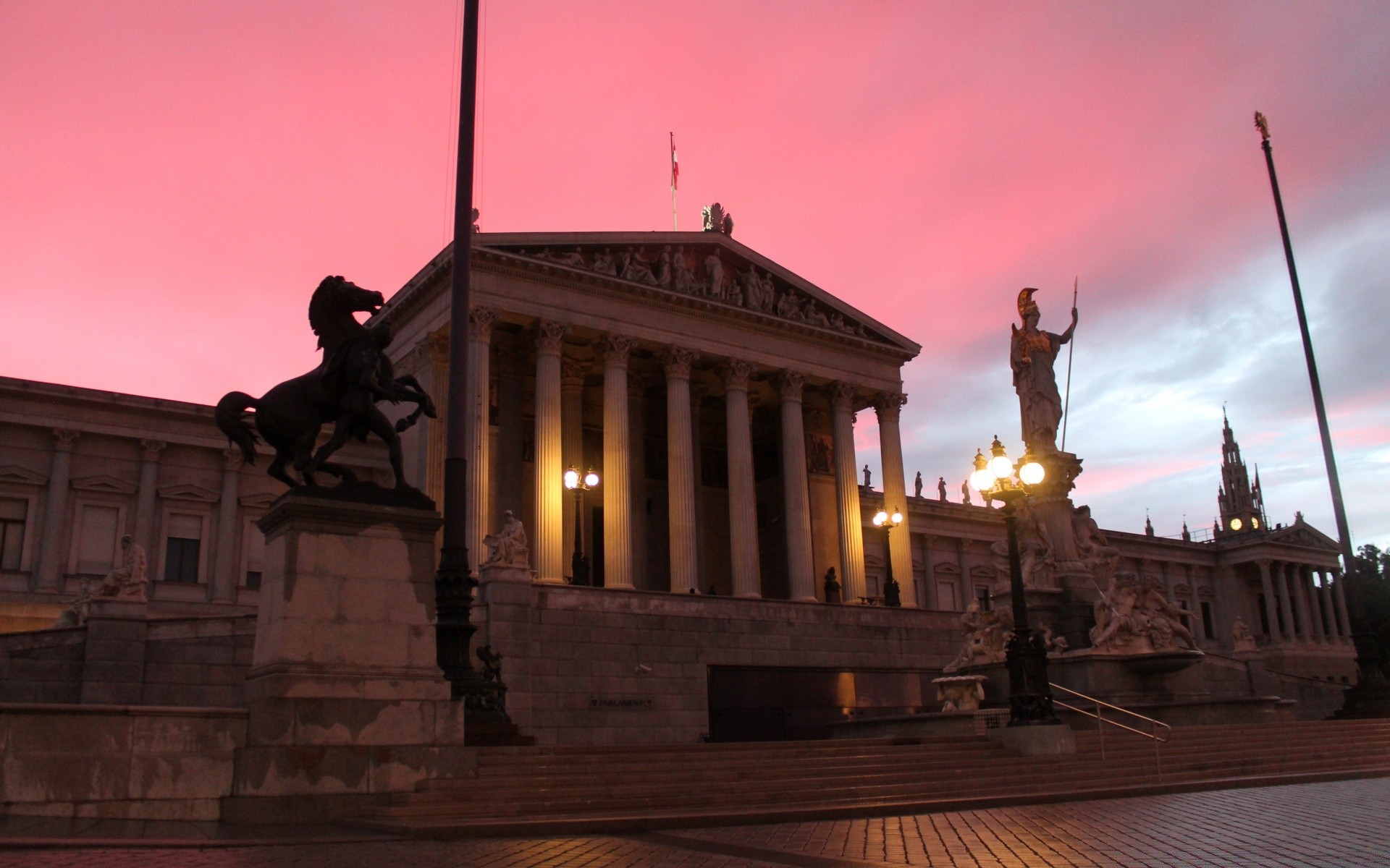 europa architettura scultura statua città casa viaggi sera bandiera crepuscolo monumento tramonto all aperto cielo museo amministrazione