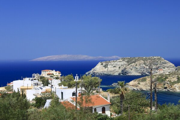 Griechische Inseln an einem sonnigen Sommertag