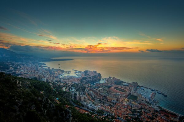 Monaco aus der Vogelperspektive