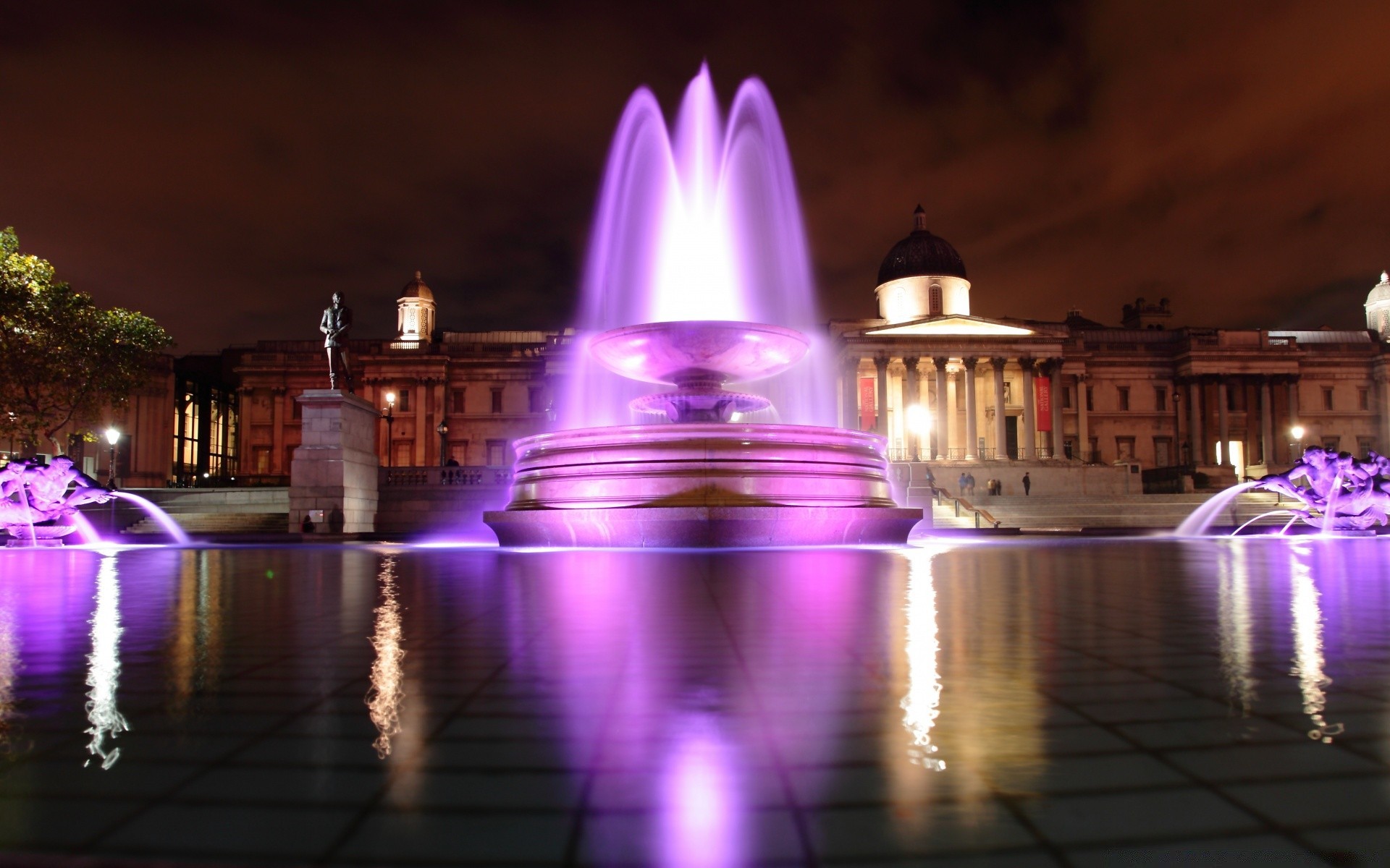 europe evening illuminated light dusk fountain travel architecture water city building reflection outdoors dark christmas sunset festival