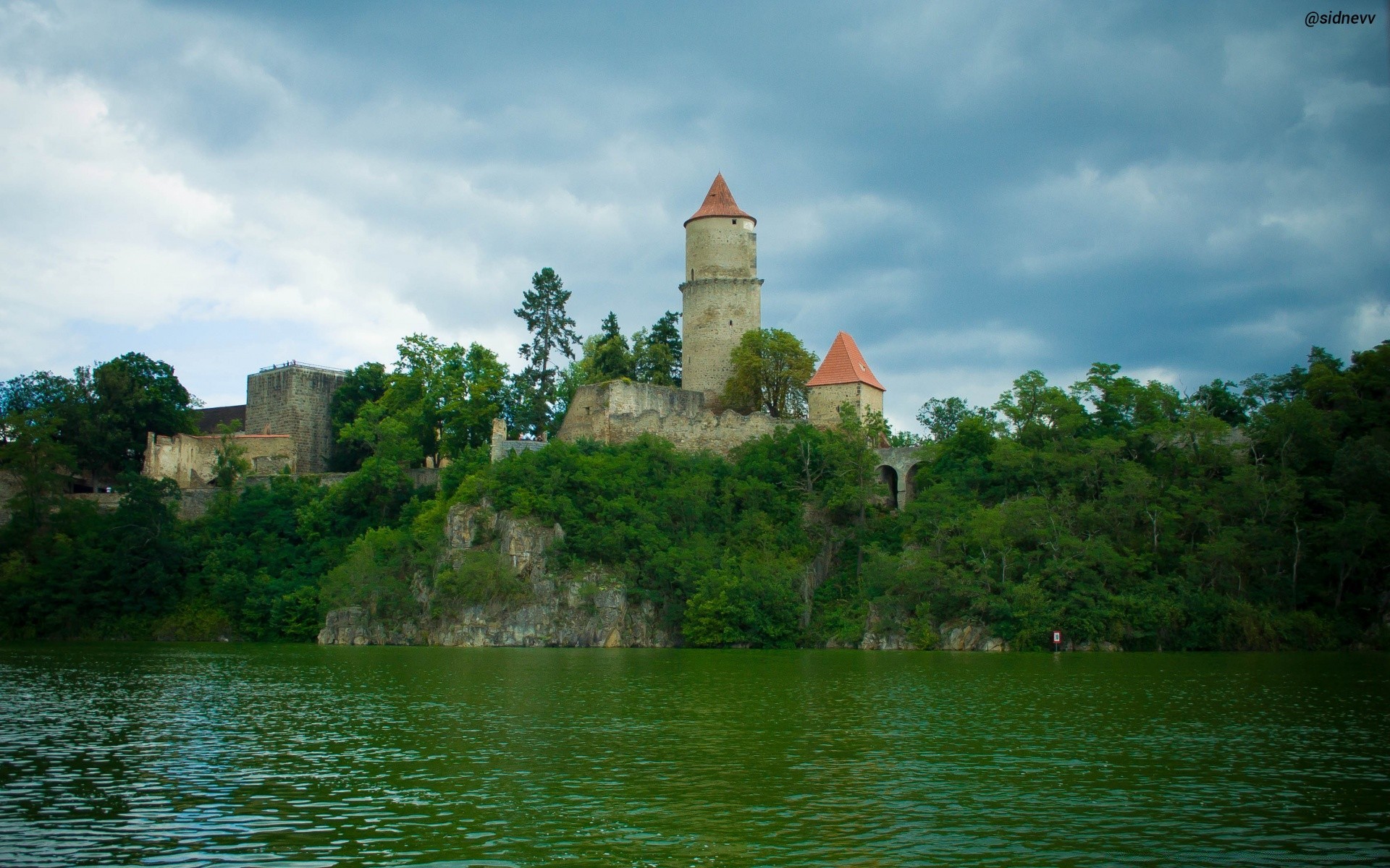 europe architecture water travel river building lake tree tower castle sky outdoors summer old landscape daylight tourism