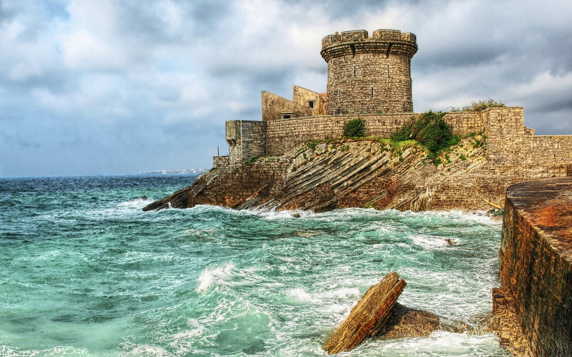 europe sea seashore travel water ocean beach landmark architecture sky fortress castle tourism landscape vacation outdoors tower rock seascape ancient