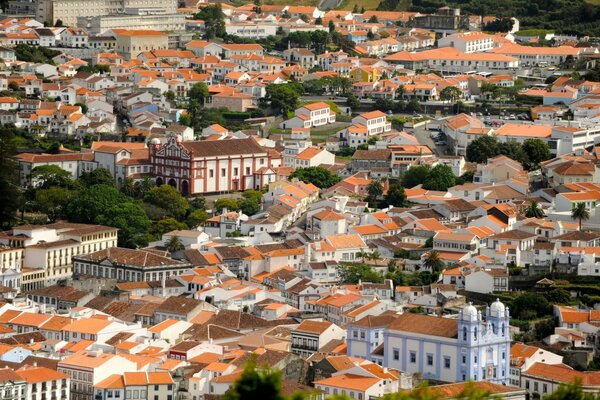 Vue de la ville à vol d oiseau