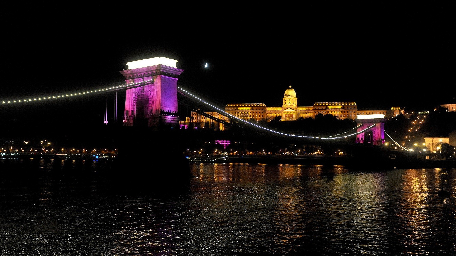 europa wasser brücke reisen stadt fluss architektur dämmerung abend licht stadt haus reflexion himmel sonnenuntergang städtisch verkehrssystem wahrzeichen innenstadt