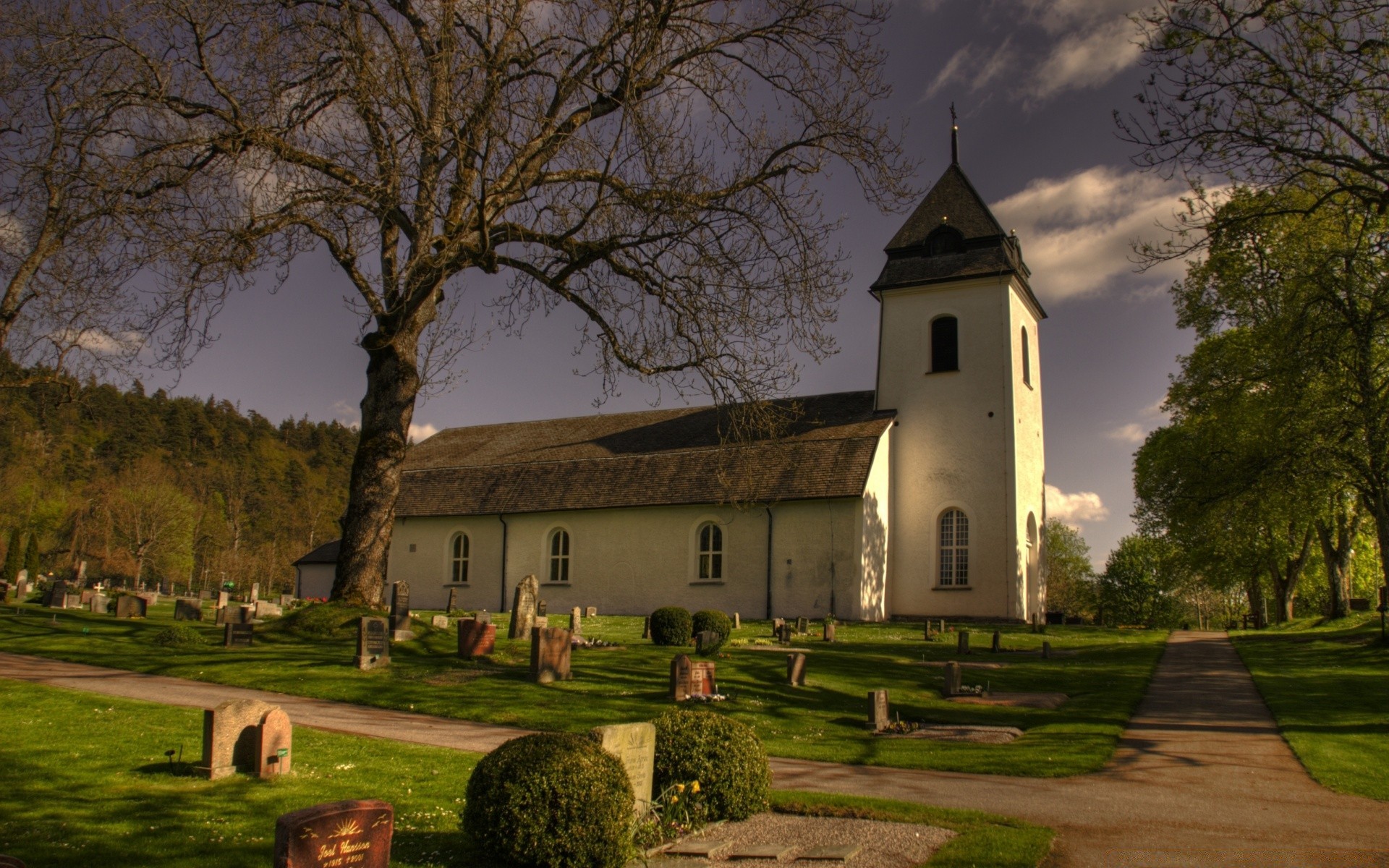 europa architektur baum kirche im freien friedhof religion zuhause reisen haus tageslicht haus kapelle himmel