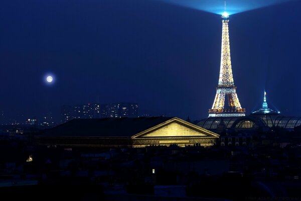 Eiffel Tower at night