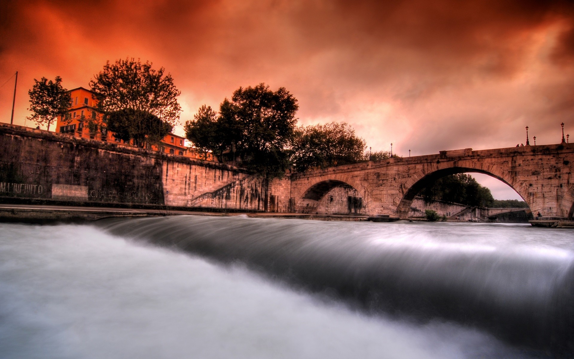 europe pont rivière ville eau coucher de soleil paysage hiver voyage lumière ciel architecture réflexion aube arbre maison neige rue urbain