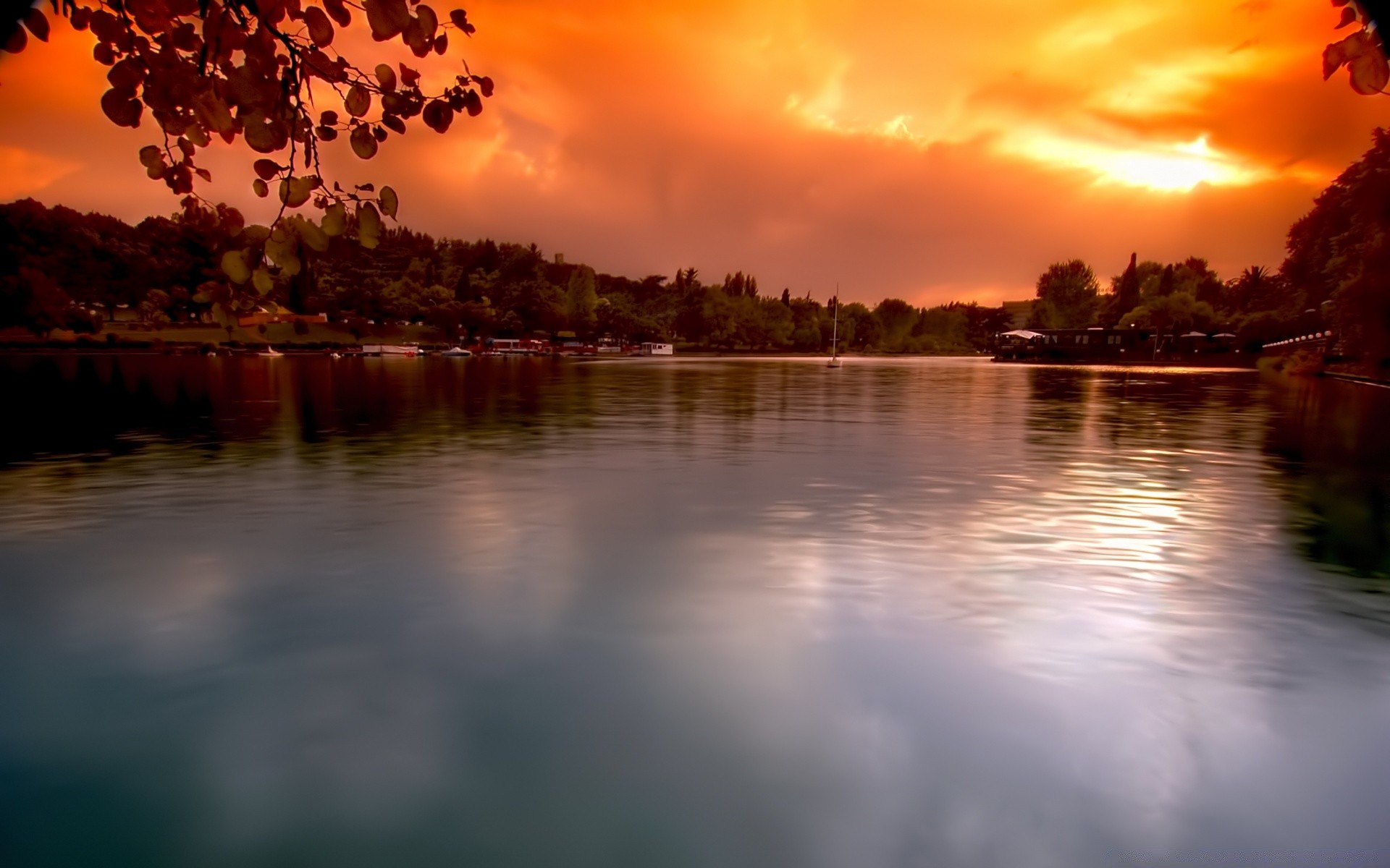 europe sunset dawn water reflection lake evening dusk sun outdoors river landscape nature tree sky