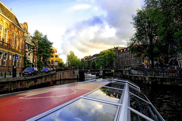 Urban landscape. View from the water