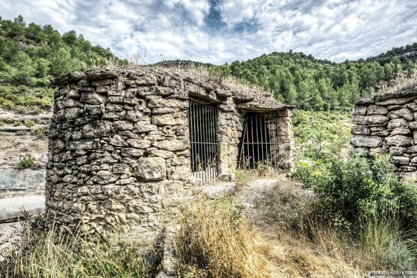 Ancienne construction européenne en pierre