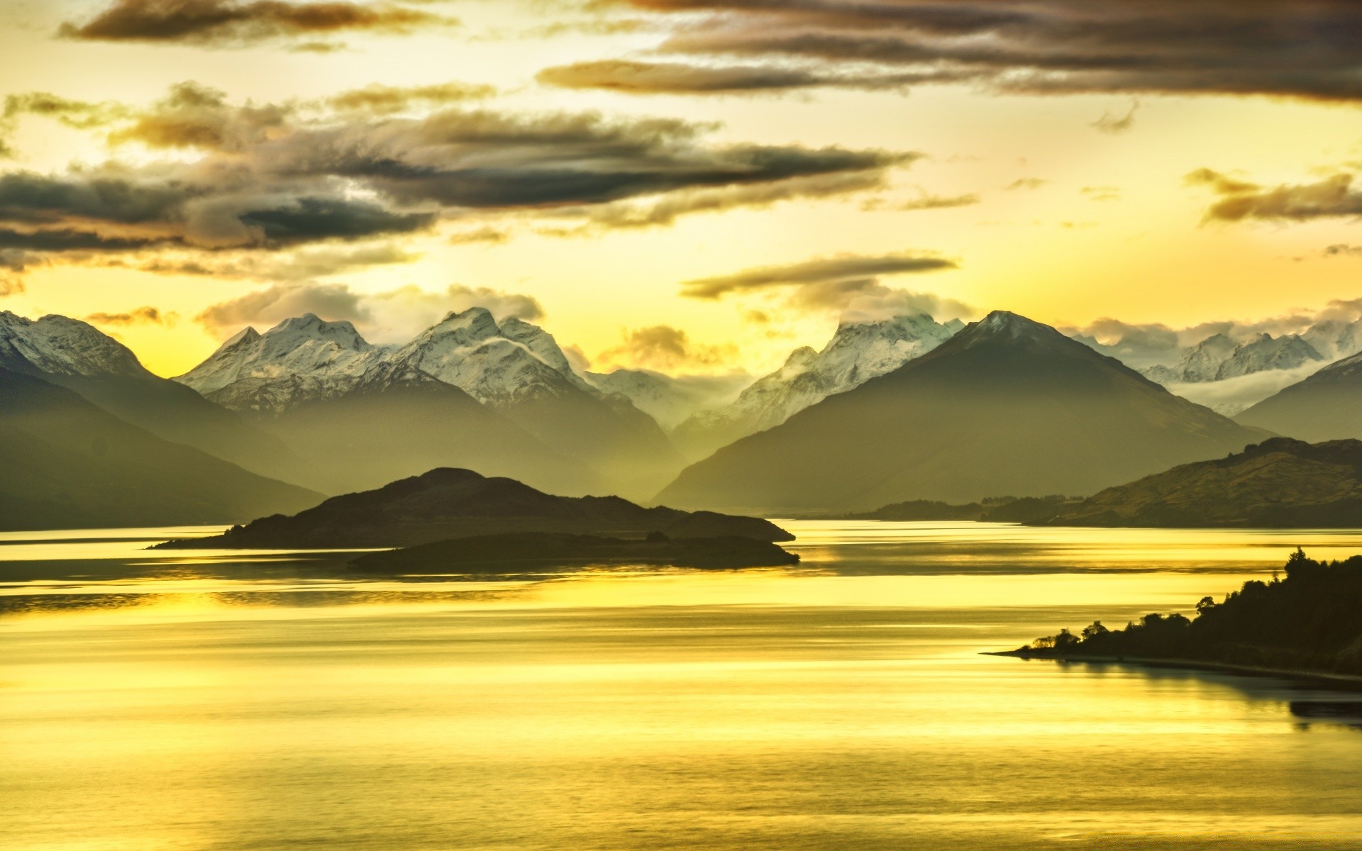 islands sunset dawn water mountain sky landscape travel snow lake sun nature evening reflection outdoors fair weather