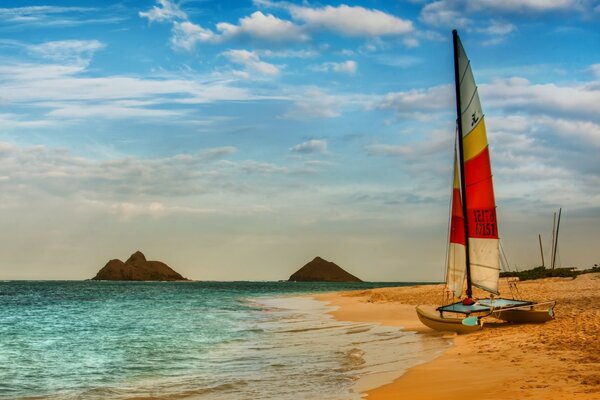 Segelschiff am Meer