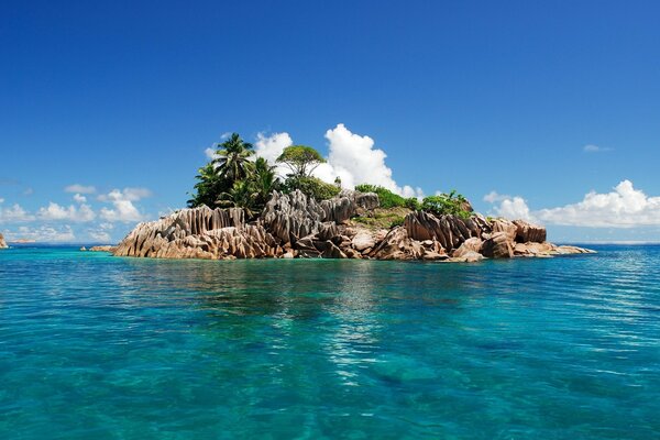 Isola tropicale situata nell acqua