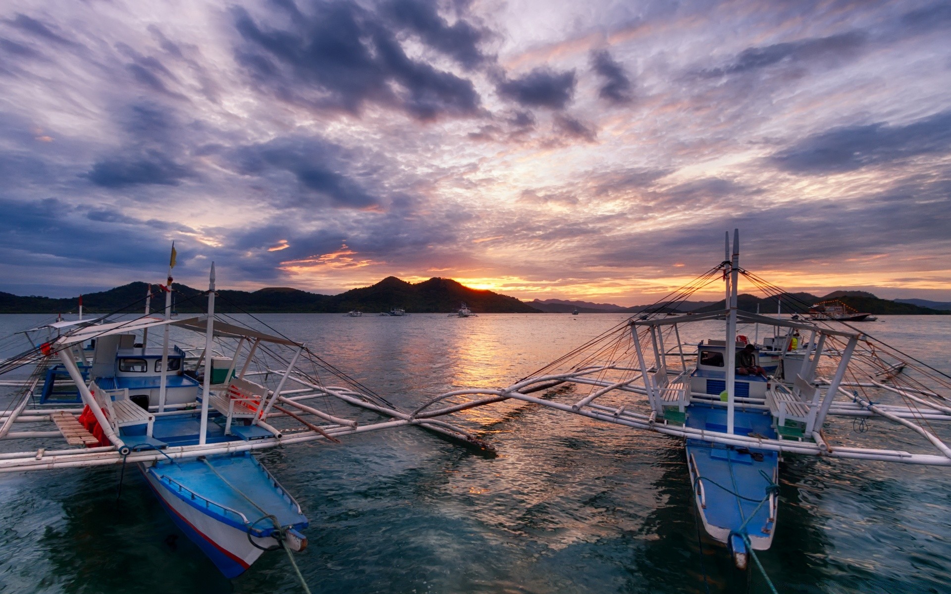 islands water watercraft boat sea transportation system ship travel ocean fishing boat vehicle pier harbor fisherman seashore sky reflection bay sunset recreation