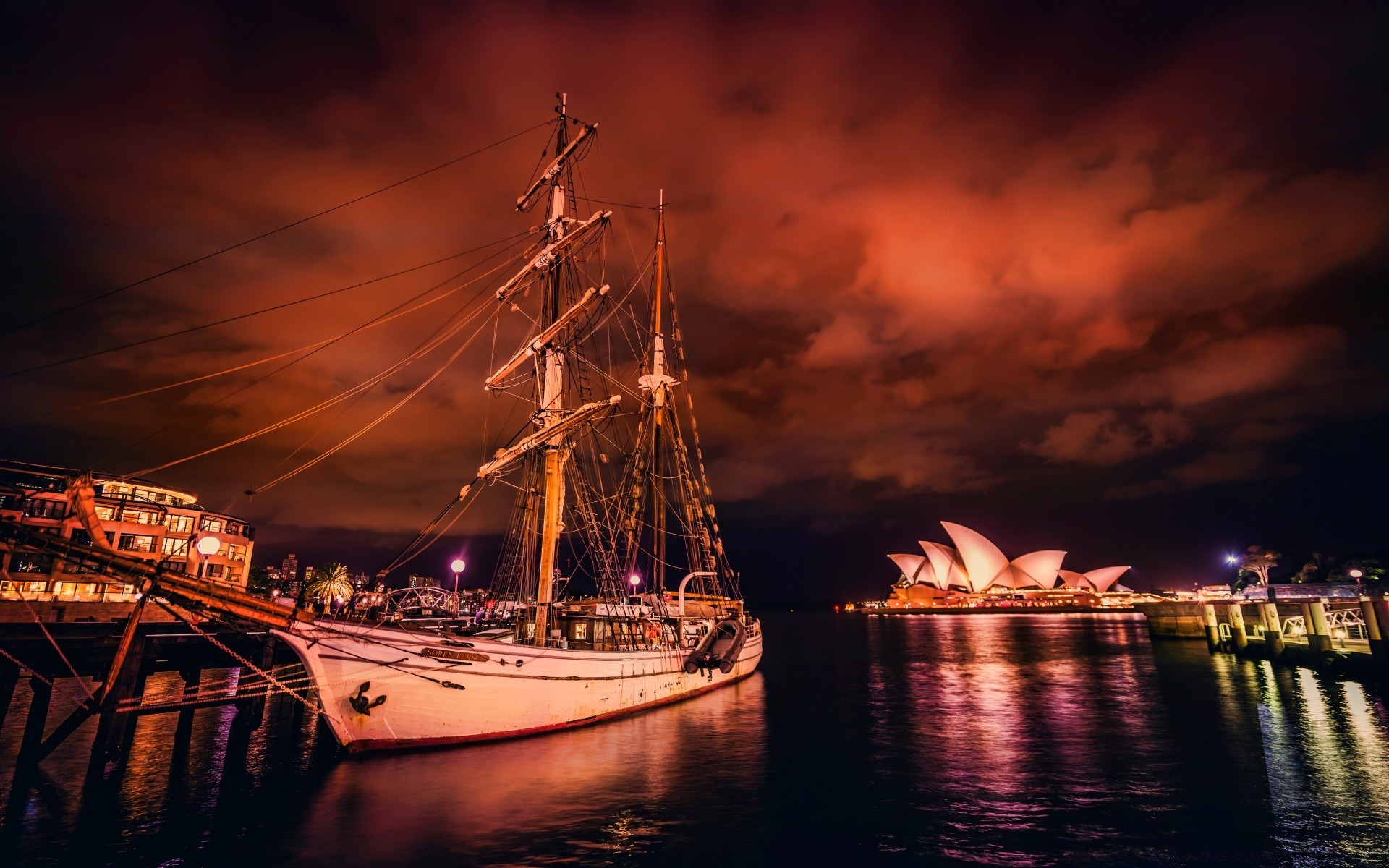 australie et océanie eau coucher de soleil système de transport bateau bateau voyage soir pont mer voilier ciel port crépuscule voiture ville rivière jetée océan