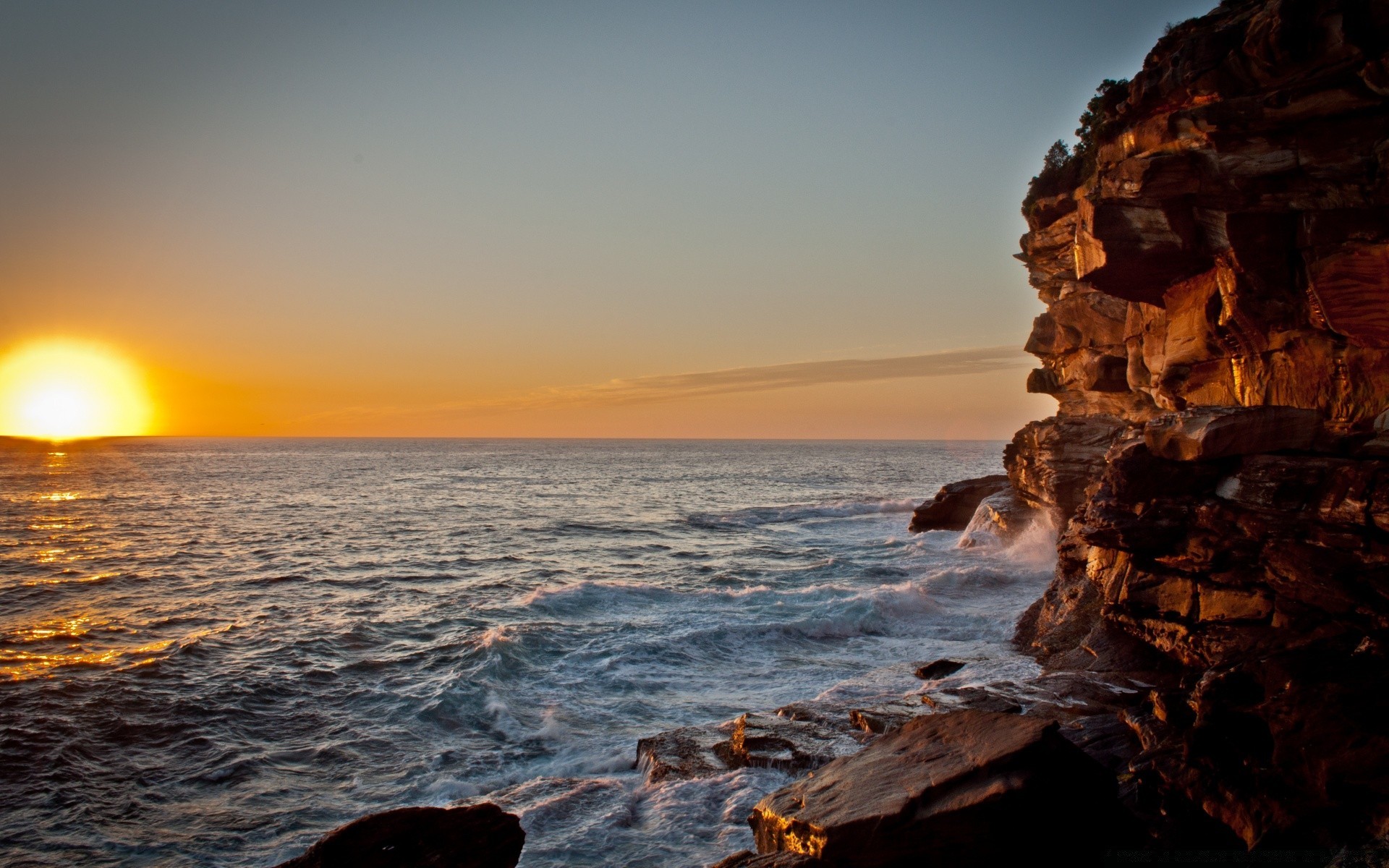 australia e oceania tramonto acqua alba crepuscolo sole sera spiaggia oceano mare surf mare cielo viaggi retroilluminazione