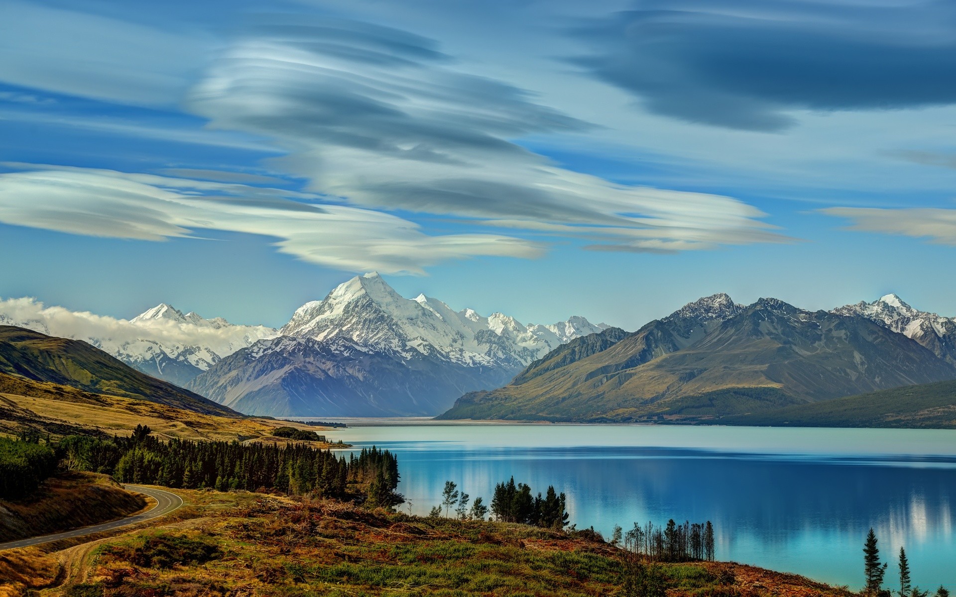 australien und ozeanien berge wasser schnee landschaft see reisen natur im freien himmel landschaftlich vulkan reflexion tageslicht tal