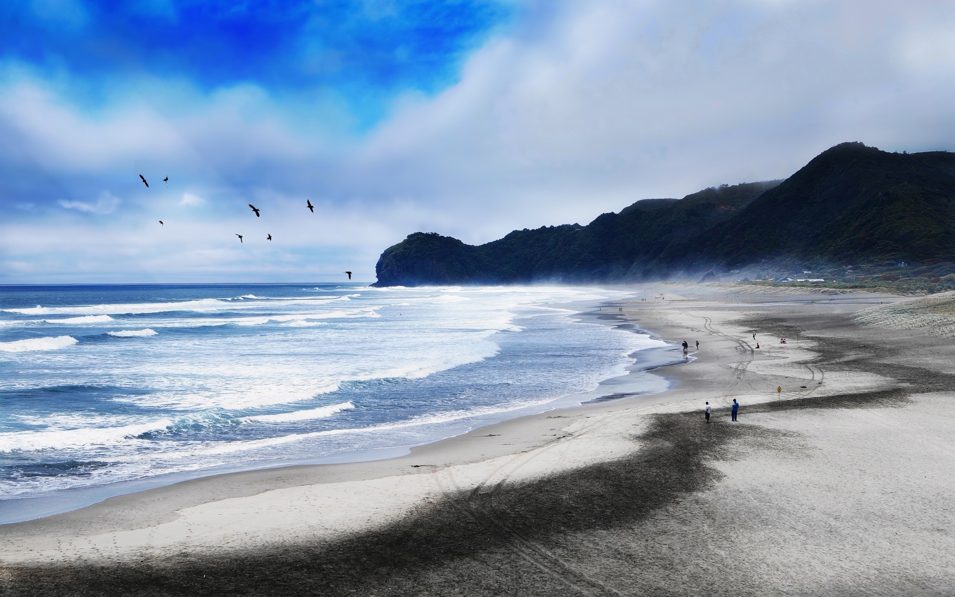 australien und ozeanien strand meer wasser meer ozean landschaft landschaft brandung reisen sand welle himmel natur landschaftlich insel