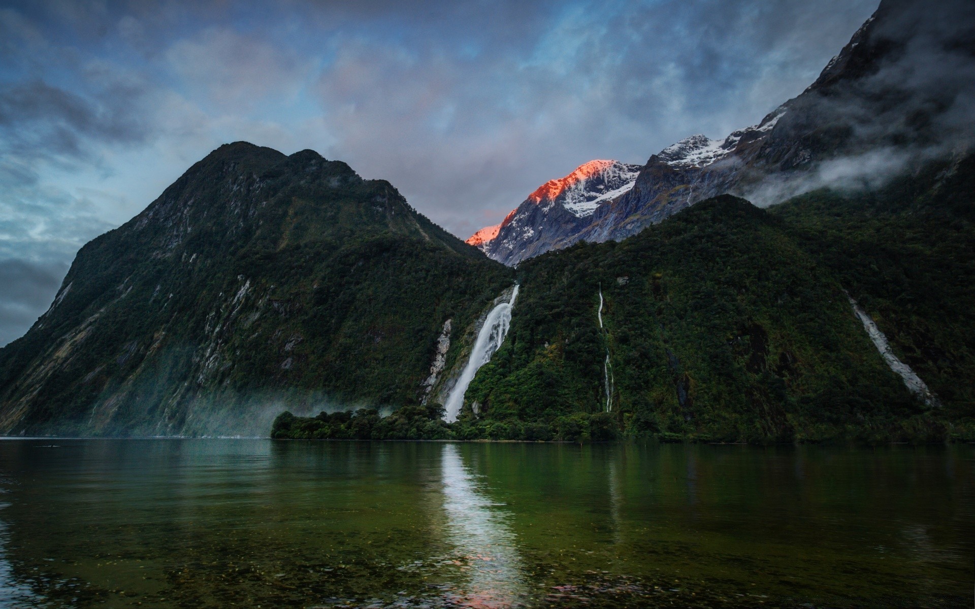 australien und ozeanien berge landschaft wasser reisen schnee fjord himmel im freien landschaftlich rock see natur