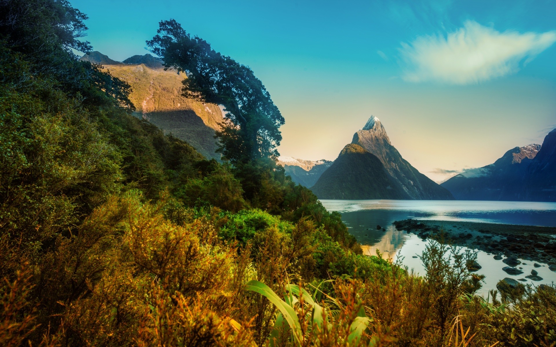 australien und ozeanien reisen berge landschaft wasser natur himmel im freien baum landschaftlich holz meer sonnenuntergang