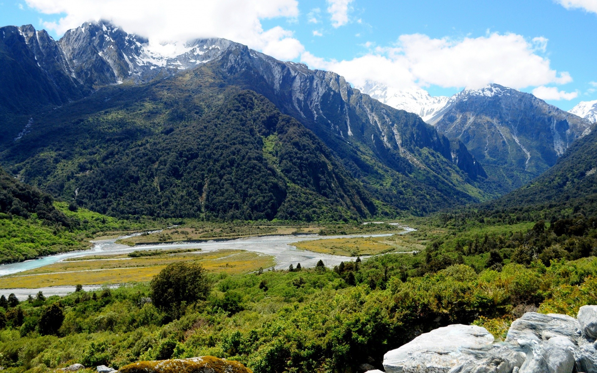 australien und ozeanien berge reisen natur wasser landschaft im freien tal himmel fluss see holz holz landschaftlich sommer schnee gras hügel rock