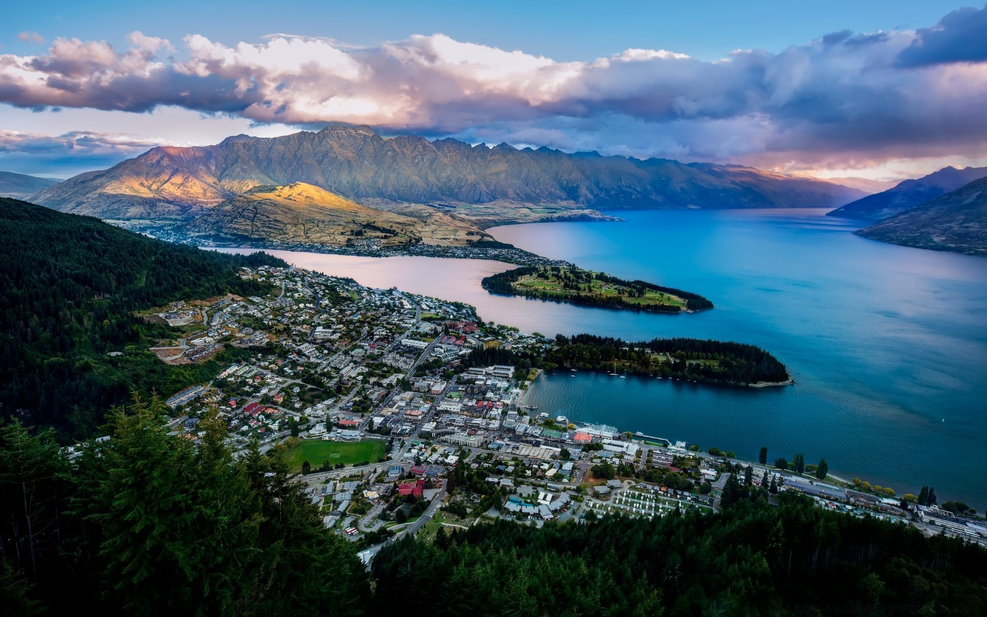 australien und ozeanien wasser landschaft berge meer reisen meer insel bucht see landschaftlich himmel im freien tageslicht