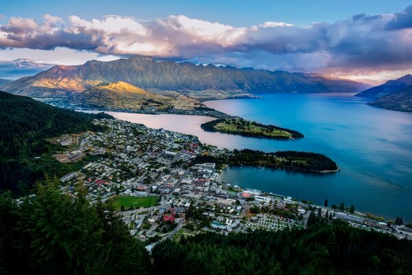 Vista da Austrália e Oceania do alto