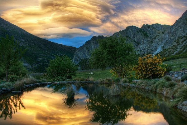 Une combinaison extraordinairement belle de couleurs