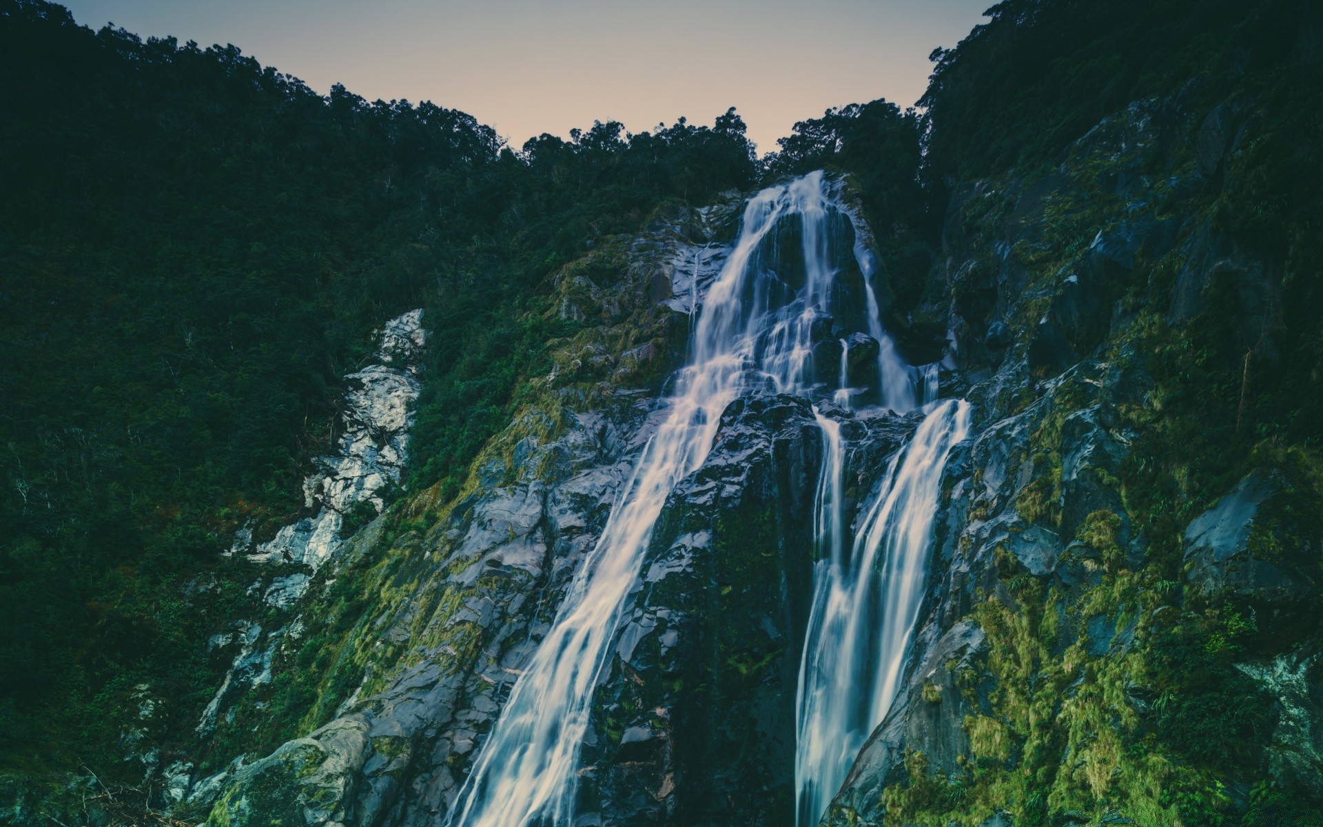 australia and oceania nature water landscape travel outdoors mountain wood waterfall tree sky rock river summer daylight scenic