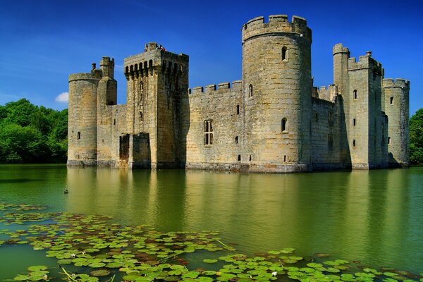 An old fortress in the middle of the lake