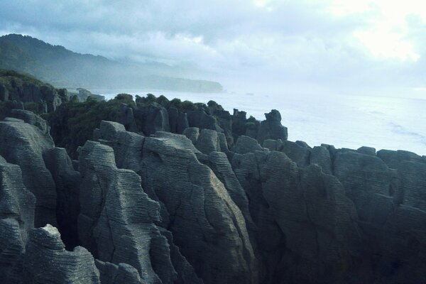 High mountains against the background of nature