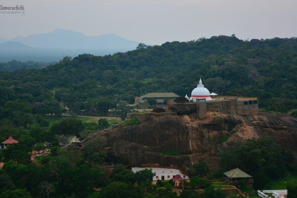 Settlement on the green hill