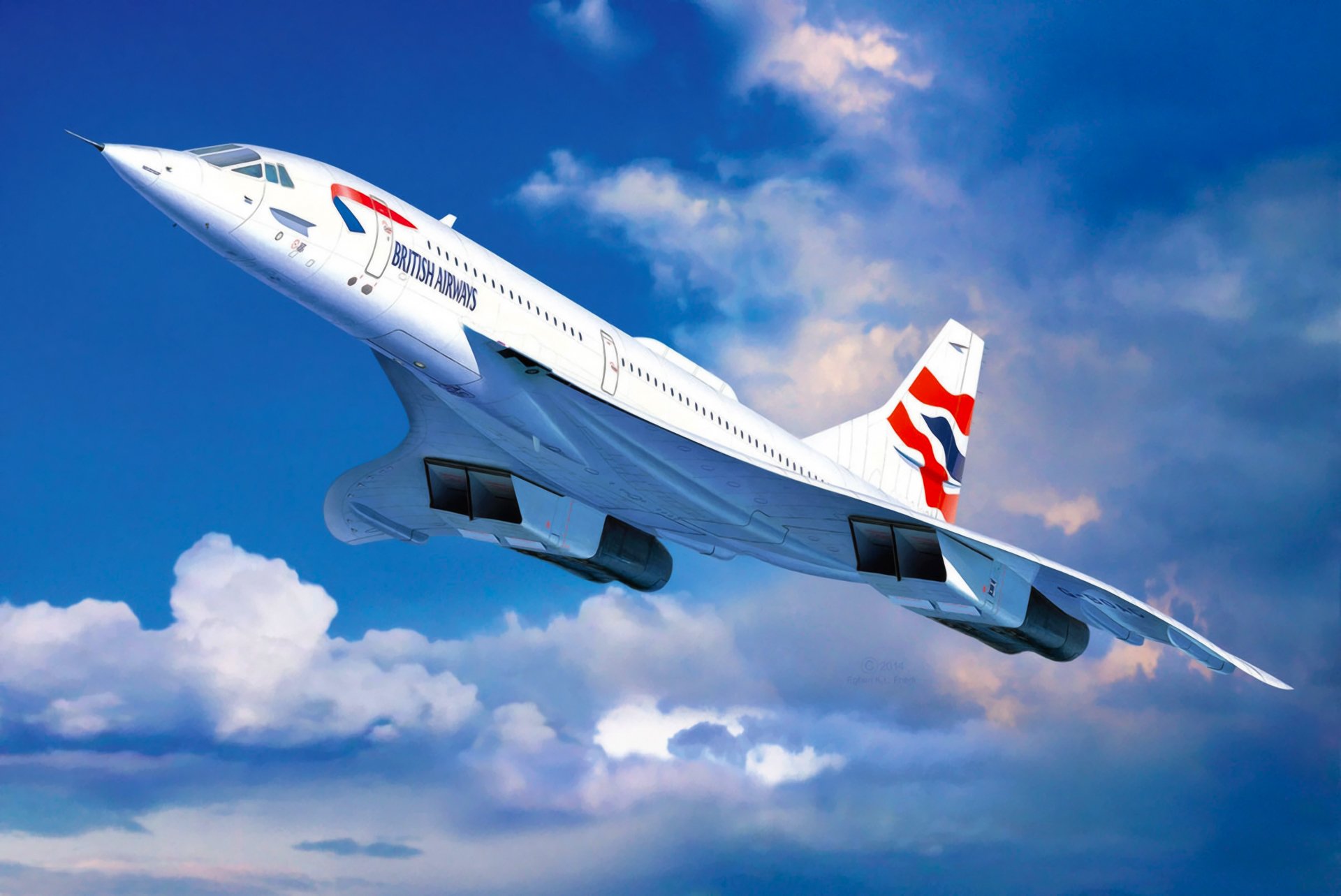 concorde british airways струи самолет искусство живопись